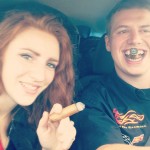 On our way home for our second successful One Lap, Beautys Got Muscle team enjoys victory cigars - http://instagram.com/beautysgotmuscle