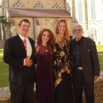 Kevin, Katie, Amanda and Robert at the Drivers Dinner for the Le Mans Classic 2012 in France